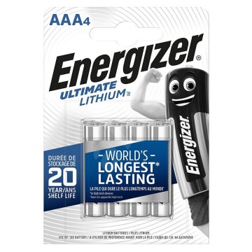 Energizer ultimate lithium aaa batterijen 4 stuks