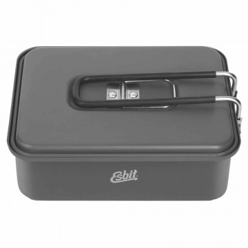 Esbit solid fuel kookset met 11l aluminium pan en brander 2