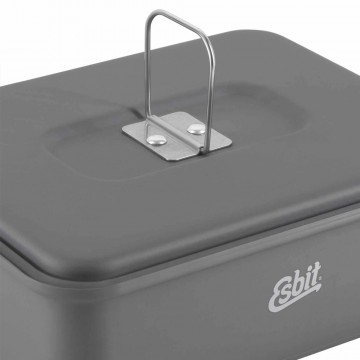 Esbit solid fuel kookset met 11l aluminium pan en brander 4