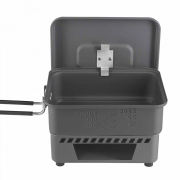 Esbit solid fuel kookset met 11l aluminium pan en brander 5