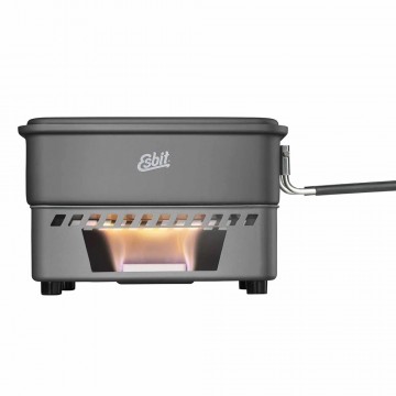 Esbit solid fuel kookset met 11l aluminium pan en brander