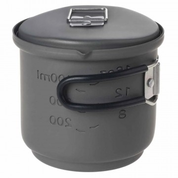 Esbit solid fuel kookset met 585ml pan en brandertje geanodiseerd aluminium 3