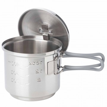 Esbit solid fuel kookset met 585ml pan en brandertje rvs 2