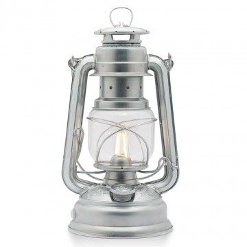 Feuerhand 276 led stormlantaarn zink