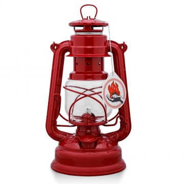 Feuerhand 276 stormlantaarn set met reflector en olie rood 2