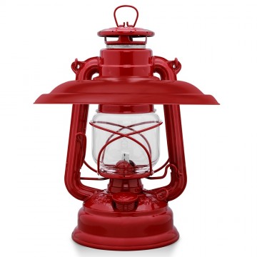 Feuerhand 276 stormlantaarn set met reflector en olie rood 4