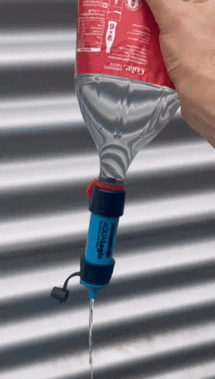 Gebruiksaanwijzing waterfilter pet fles