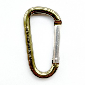 Karabijnhaak aluminium kleur groen