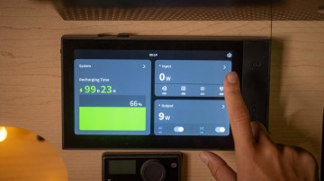 Power Kit Console in camper