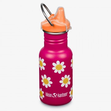 Klean kanteen kids drinkfles met kid sippy dop 355 ml happy flowers