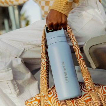 Lifestraw go 20 stainless waterfilter  drinkfles 1l icelandic blue 3