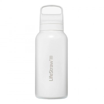 Lifestraw go 20 stainless waterfilter  drinkfles 1l polar white 0