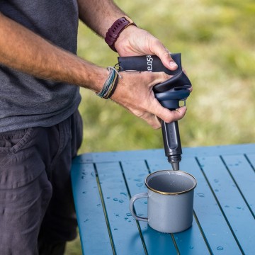 Lifestraw peak series squeeze bottle opvouwbaar waterfilter  drinkfles 1l dark mountain gray 6