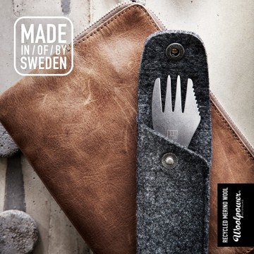 Light my fire eco spork titanium kit merinowollen case nieuw 2