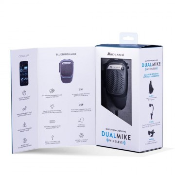 Midland dual mike wireless cb microfoon met bluetooth 5