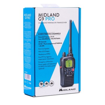Midland g9 pro pmr446 portofoon zwart 4