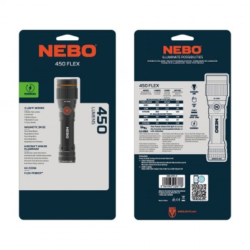 Nebo 450 redline flex oplaadbare zaklamp 2