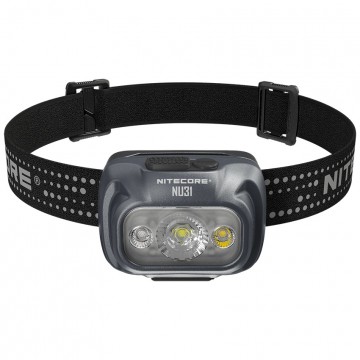Nitecore nu31 oplaadbare hoofdlamp 550 lumen slate grey