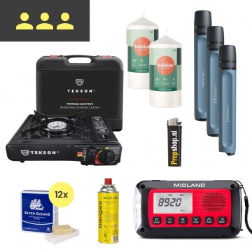 Noodpakket stroomstoring 72 uur 3 personen 19 12