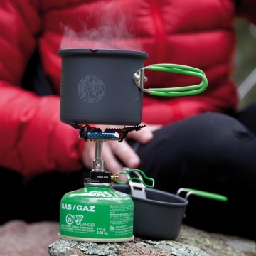 Optimus gas cartridge gasfles voor brandertjes sfeerfoto