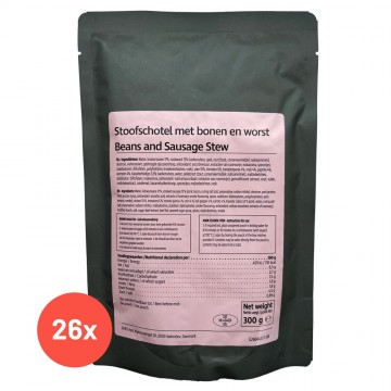 Orifo stoofschotel met bonen en worst 300g 26 stuks in doos 1
