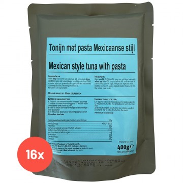 Orifo tonijn met pasta mexicaanse stijl 400g 16 stuks in doos 1