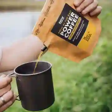 Outdoor koffiezetten mok