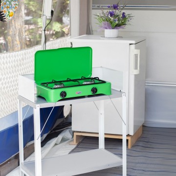 Parker 2 pits camping gaskooktoestel groen 3