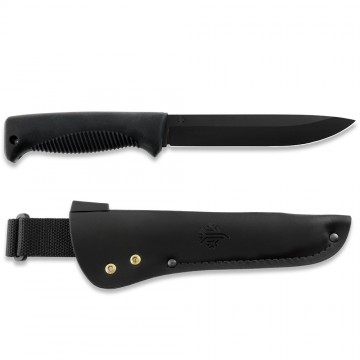 Peltonen m95 ranger puukko ptfe black met leren schede