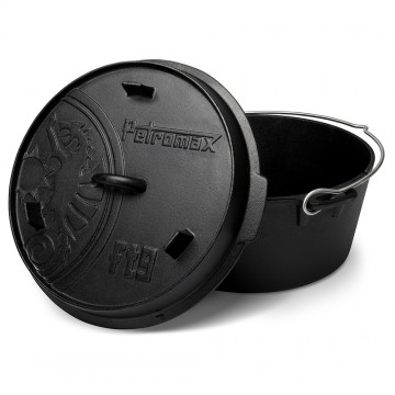 Petromax dutch oven gietijzeren pan zonder pootjes ft9 t