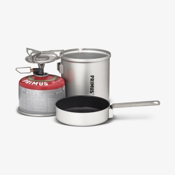 Primus essential trail stove gasbrander met pan en deksel