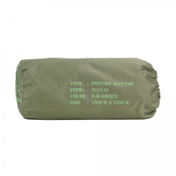 Ripstop poncho  tarp 150 x 220 cm groen 2