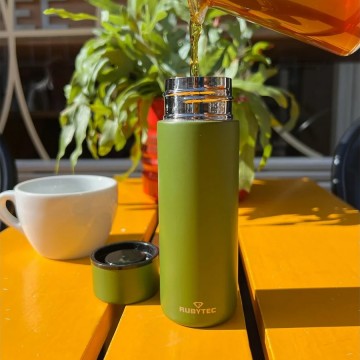 Rubytec shira quickshot 012 l mini thermosfles voor koffie olive groen 5