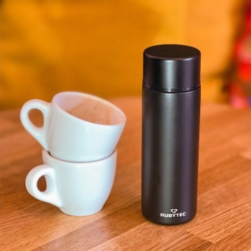 Rubytec shira quickshot 012 l mini thermosfles voor koffie olive zwart 5
