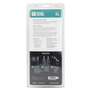 Sawyer sp4121 vervangingsfilter voor select s1 foam verpakking achterkant
