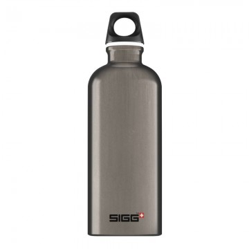 Sigg traveller classic waterfles   10 liter smoked pearl