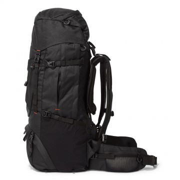 Sprayway kebnekaise 70l rugzak  backpack zwart zijkant