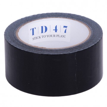 Td47 ducttape 50mm x 25m zwart