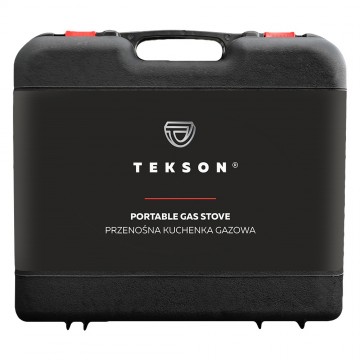 Tekson draagbaar camping gasstel in kunststof koffer 4