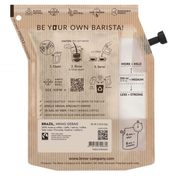 The brew company coffeebrewer koffie brouwset voor onderweg brazil 2