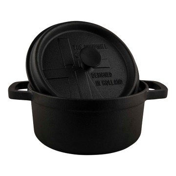 The windmill gietijzeren bbq pan met deksel small 2