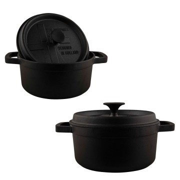 The windmill gietijzeren bbq pan met deksel small