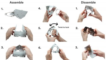Trangia triangle stove gebruik