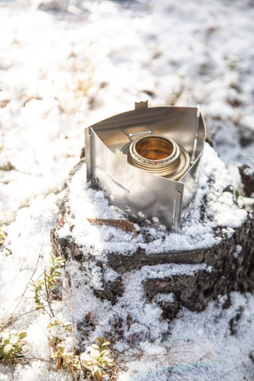 Trangia triangle stove winter