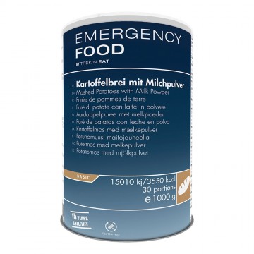 Trekn eat aardappelpuree met melkpoeder in blik