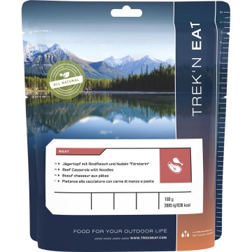 Trekn eat hongaarse pan met rundvlees en noedels