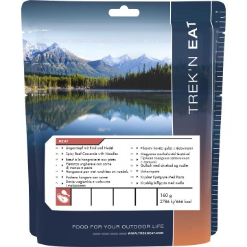 Trekn eat hongaarse stoofpot met rundvlees en noedels