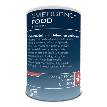 Trekn eat roomnoedels met kip en spinazie in blik