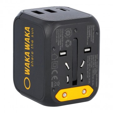 Wakawaka world travelcharger wereldstekker met usb c en usb a