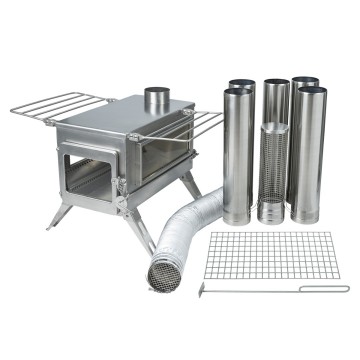 Winnerwell nomad plus double view camping stove rvs houtkachel met externe luchtaanvoer large 5